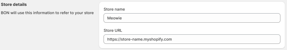Store details