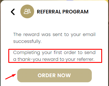 order to successful referral