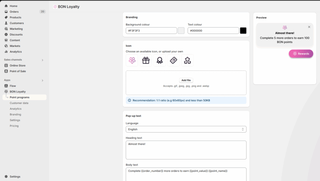 Customize