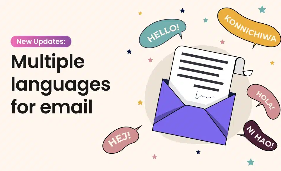multiple languages for email