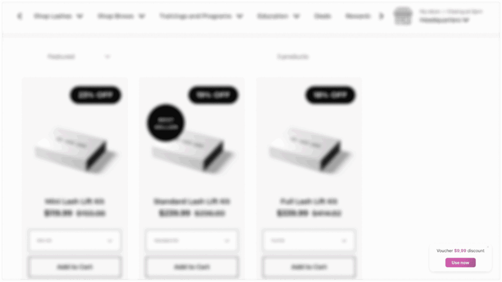 Reminder pop-up