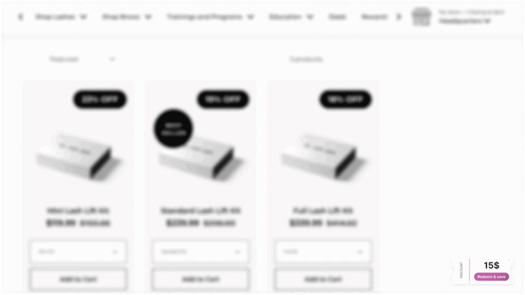 Coupon pop-up