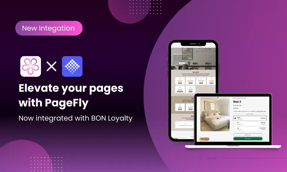 BON Loyalty integrated with PageFly