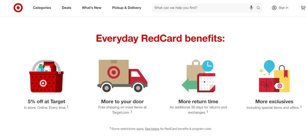 Everyday RedCard's benefits