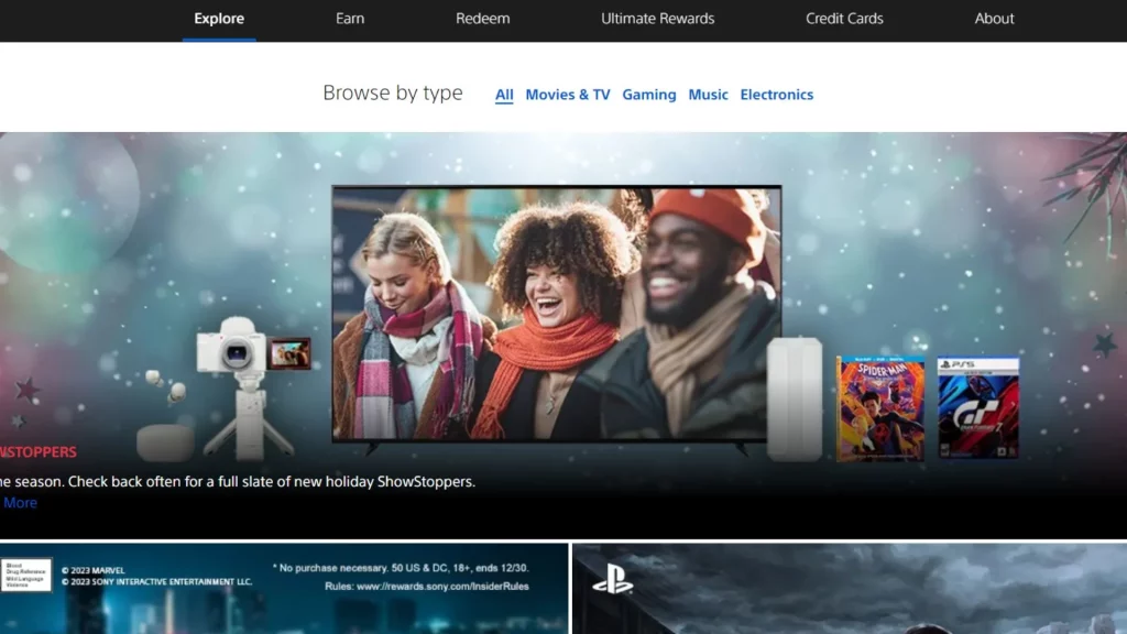 Sony Rewards’s comprehensive ecosystem 