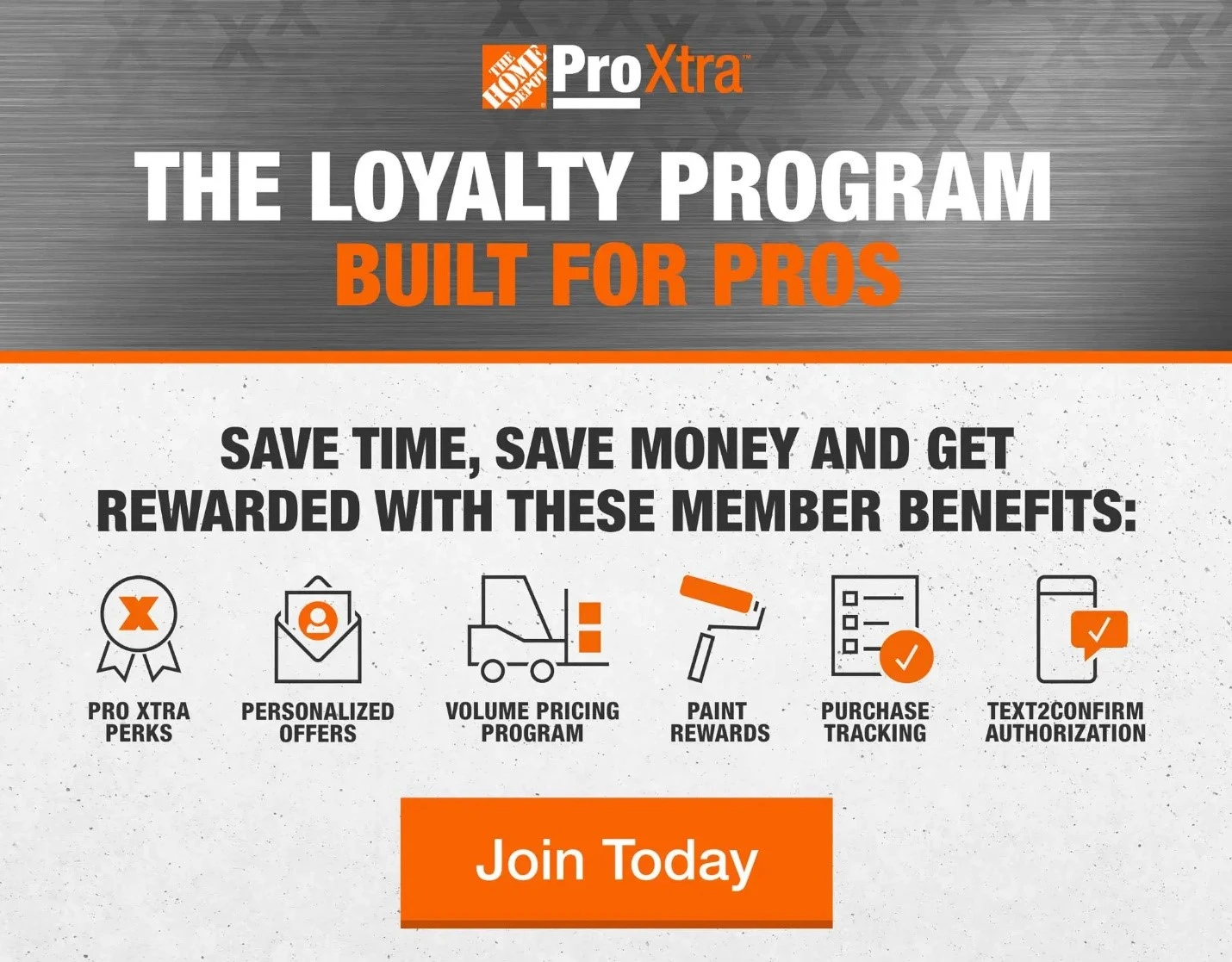 the perks when joining ProXtra - Home depot rewards program