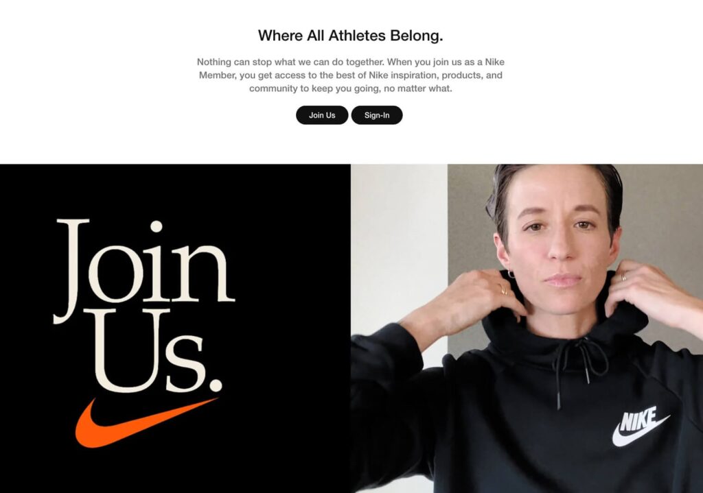 Nike rewards' target audience
