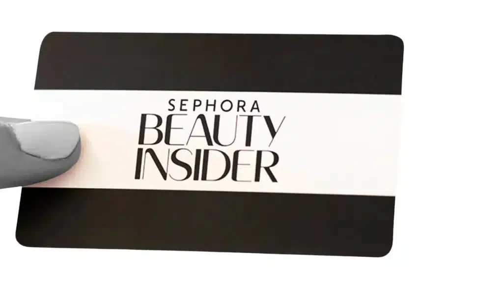 Sephora Beauty Insider's card
