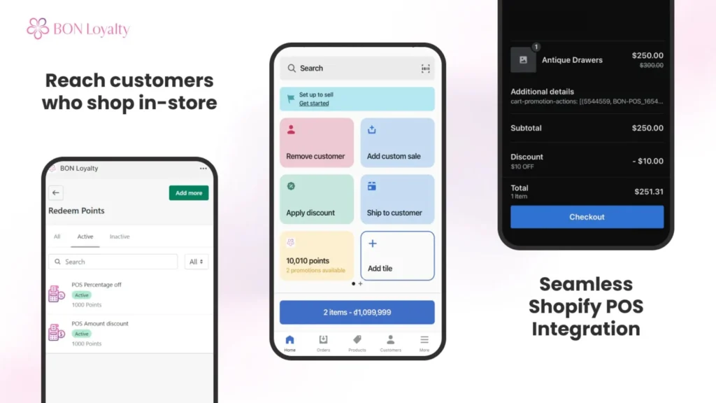 Seamless Shopify POS Integration With BON Loyalty App