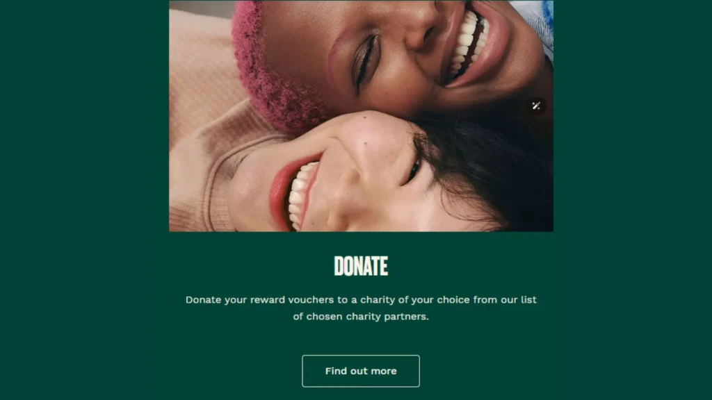 Love Your Body Club’s Donating Points