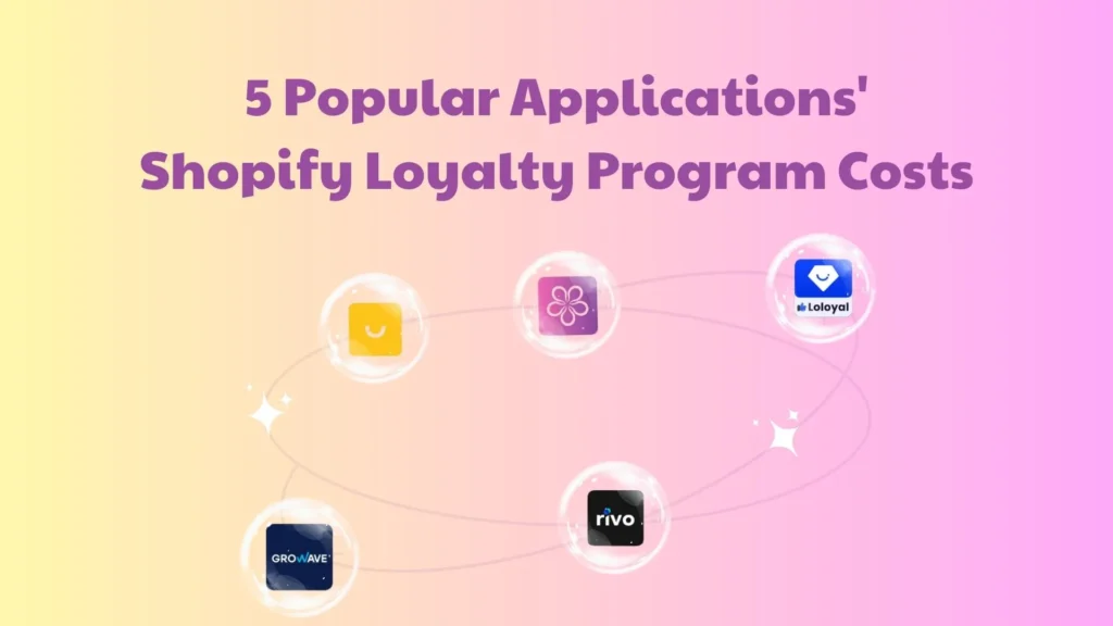 5 Popular Applications Shopify Loyalty Program -  Shopify Loyalty Program Cost