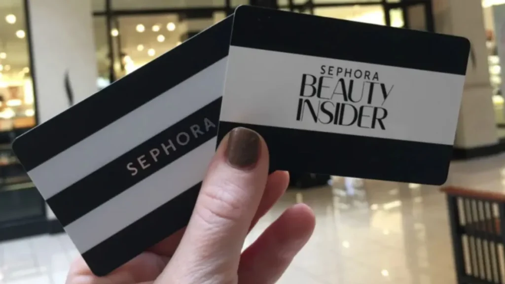 Sephora Beauty Insiders card to use in-store 