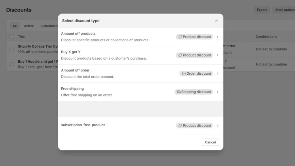 Some discount features can be set up with the Shopify build-in 
