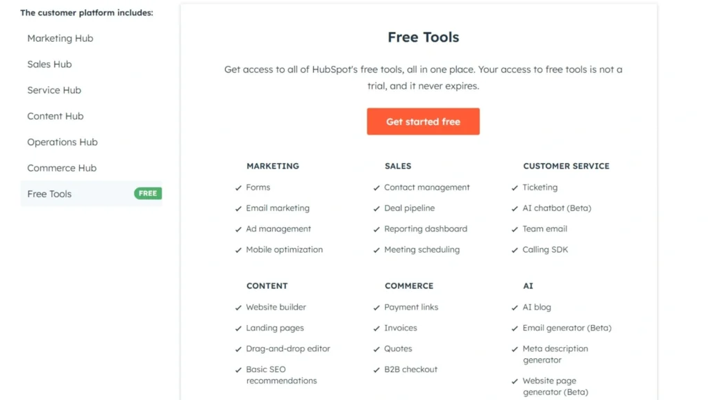 HubSpot's products.