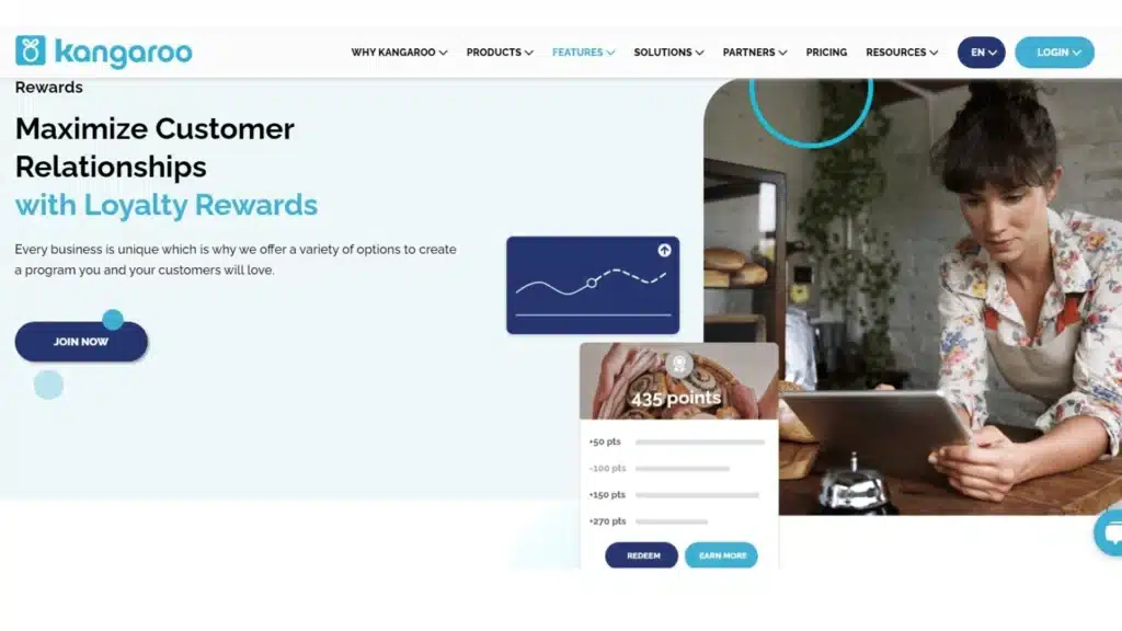 Kangaroo Reward's homepage - Loyalty Program Software for Small Business