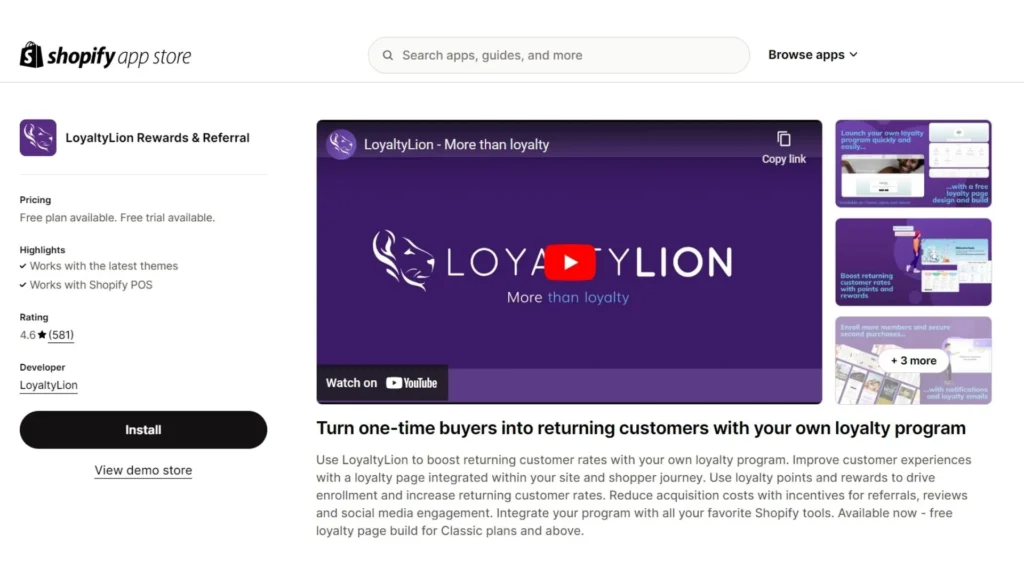 LoyaltyLion Rewards & Referral on Shopify App Store