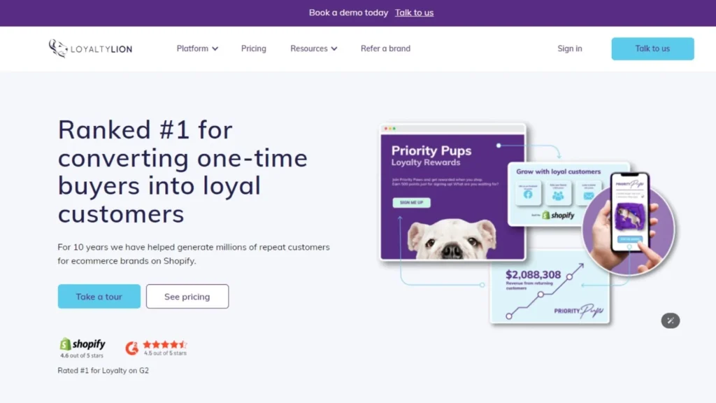 LoyaltyLion Loyalty’s website