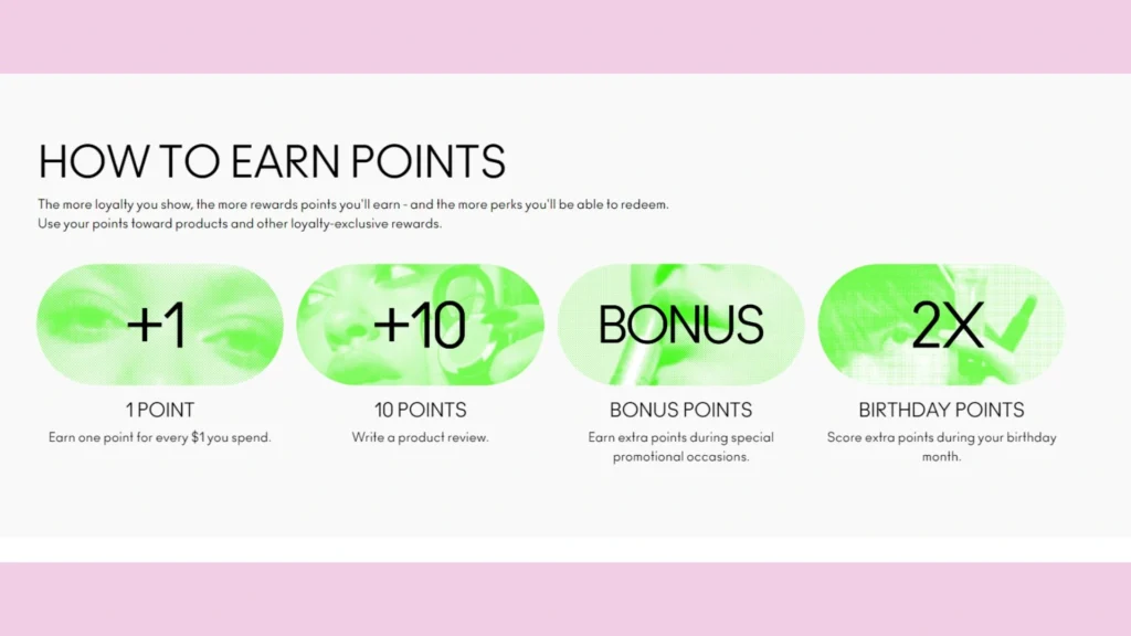 Ways to earn points with M.A.C Lover - loyalty programs benefits 