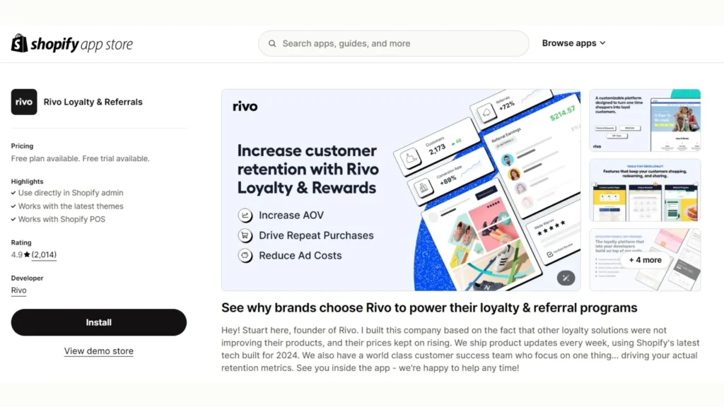 Rivo Loyalty On Shopify App Store