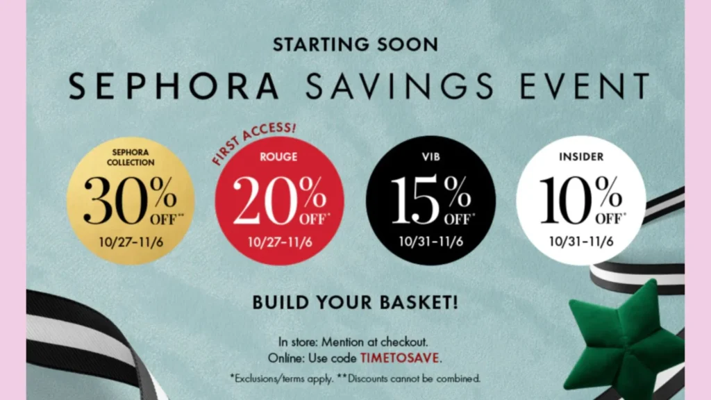 Sephora Beauty Insider gives Rouge early access to members during the Savings Event.