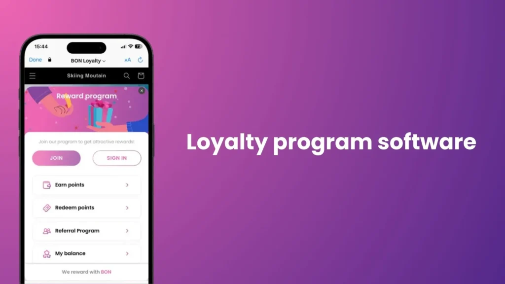 Loyalty program software.