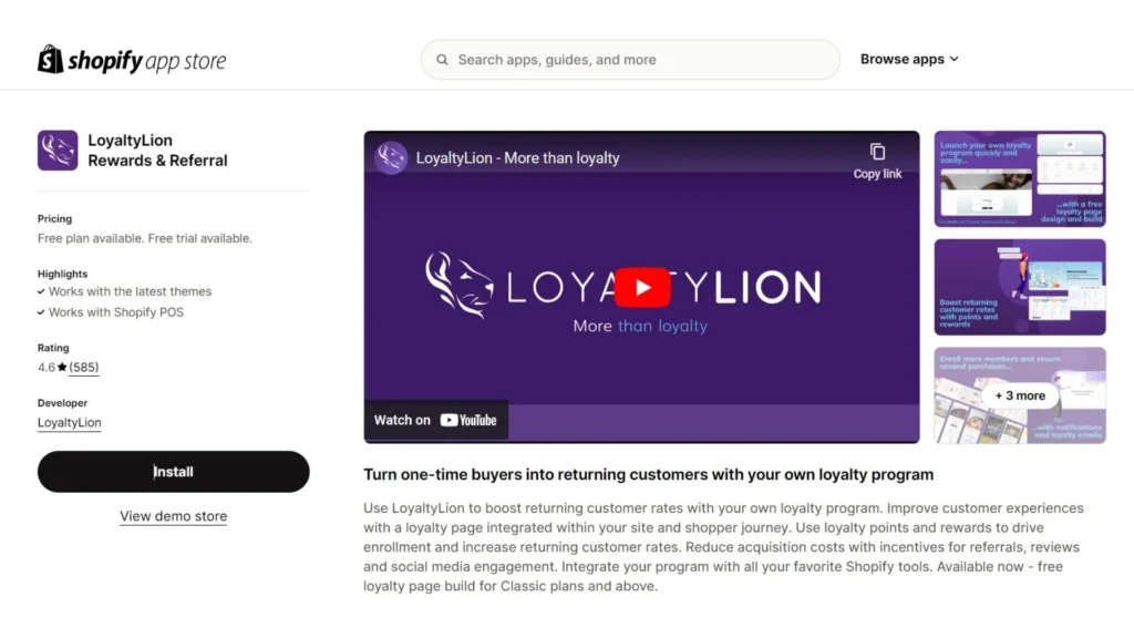 LoyaltyLion Rewards on the Shopify App Store.