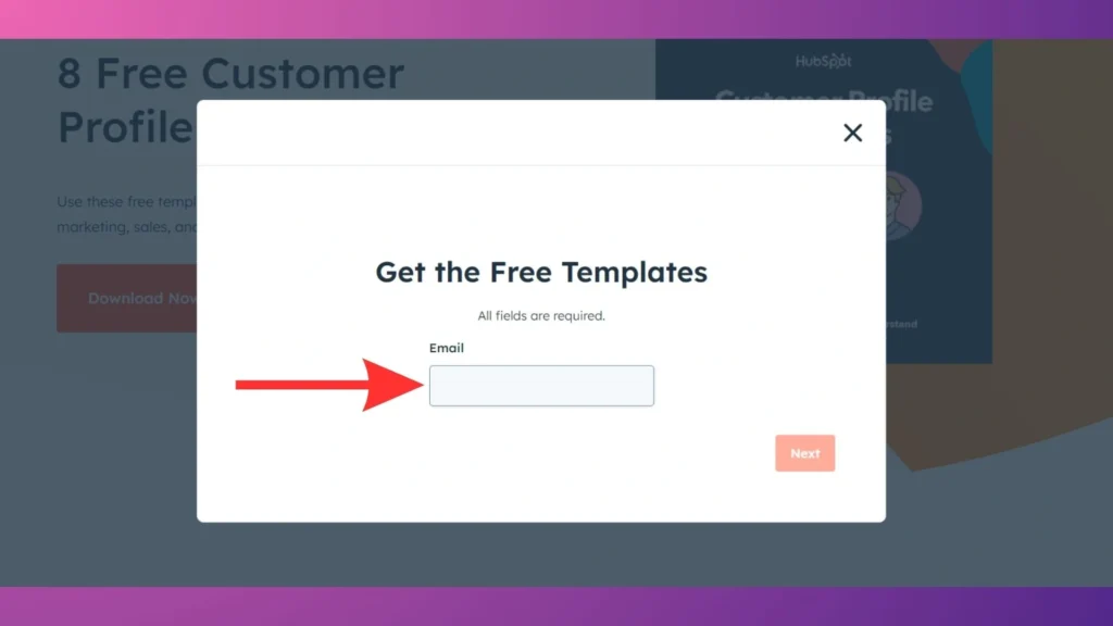 Step 4 to create customer retention template