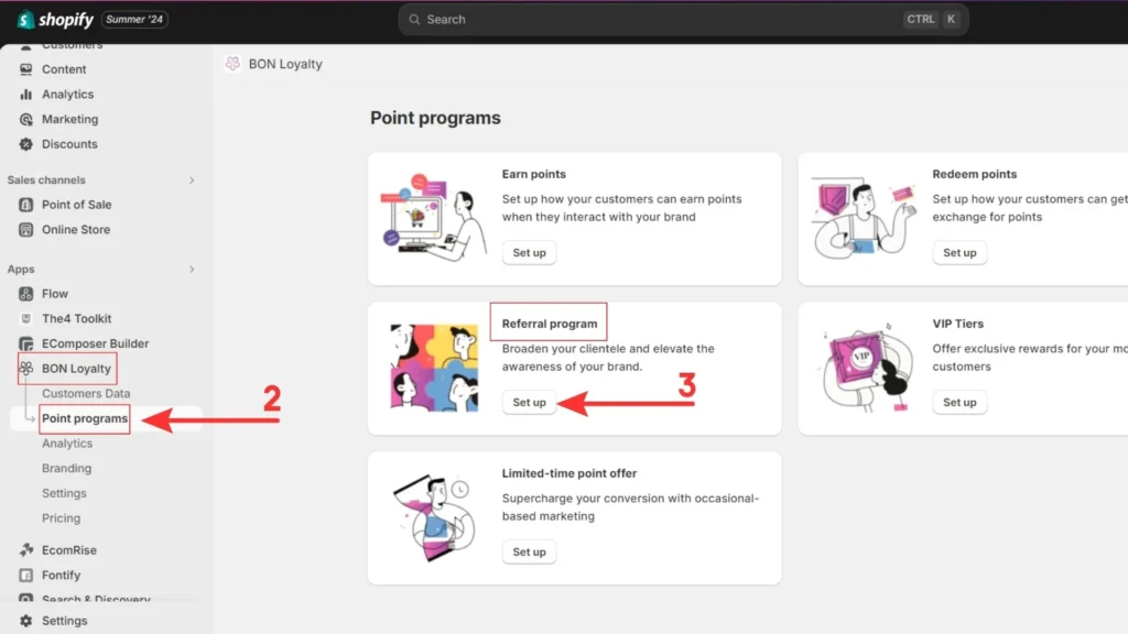 set-up-the-referral-program-with-bon-loyalty