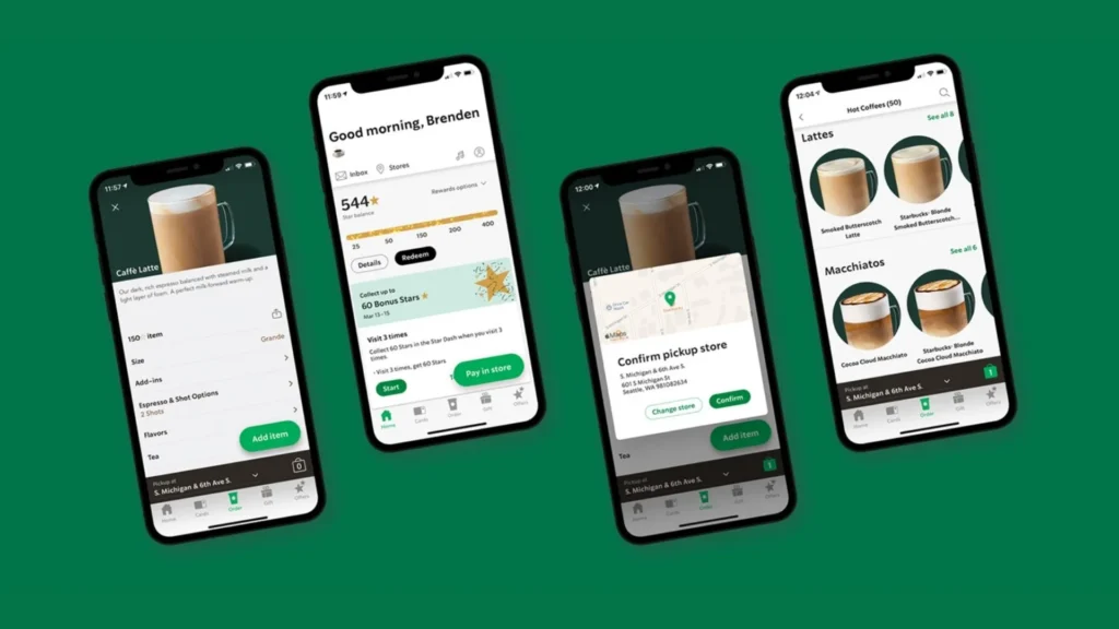 Starbucks app.