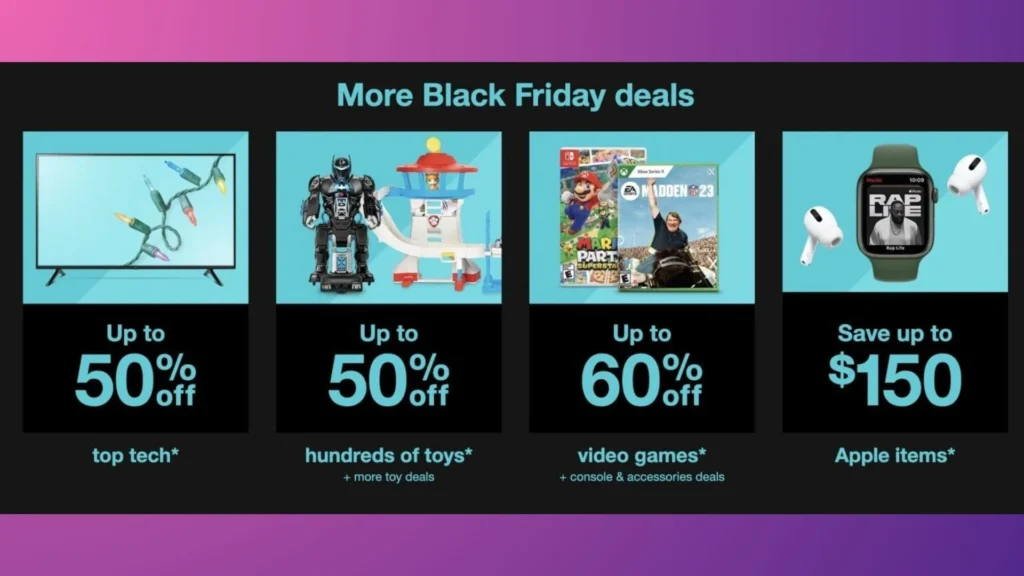 Target's BFCM deals.