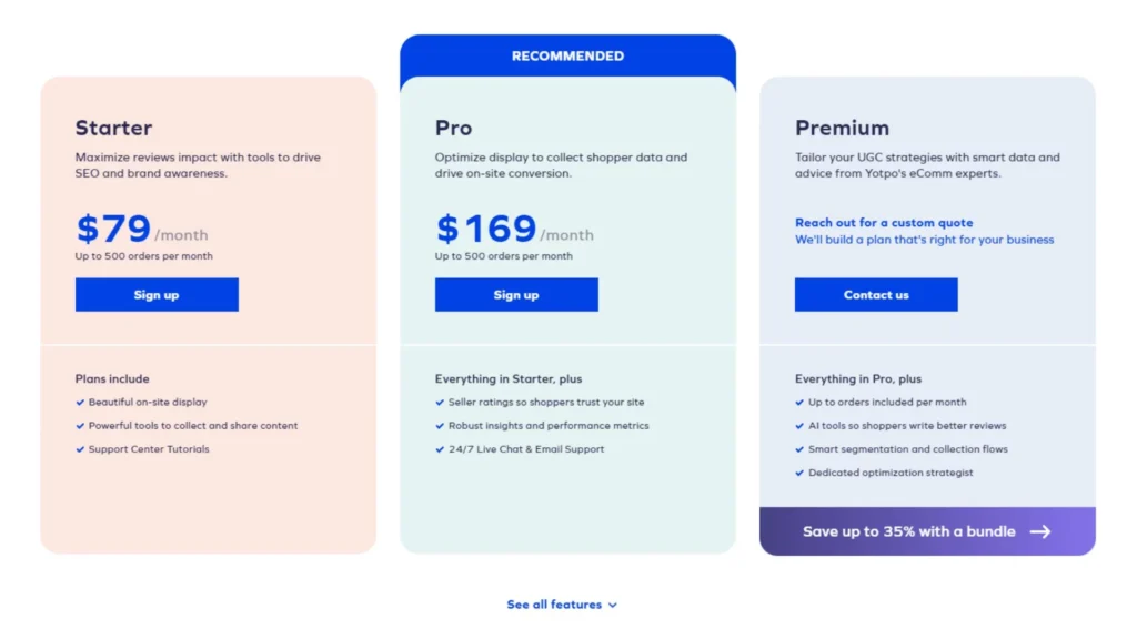 Yotpo Loyalty & Rewards pricing 2024