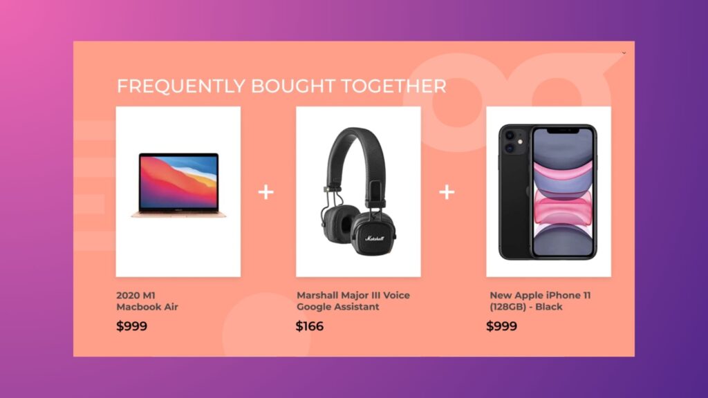 An example of product bundles - black friday marketing ideas