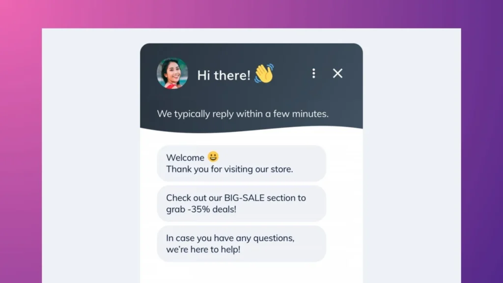 Examples of using chatbots to reply to customer messenger