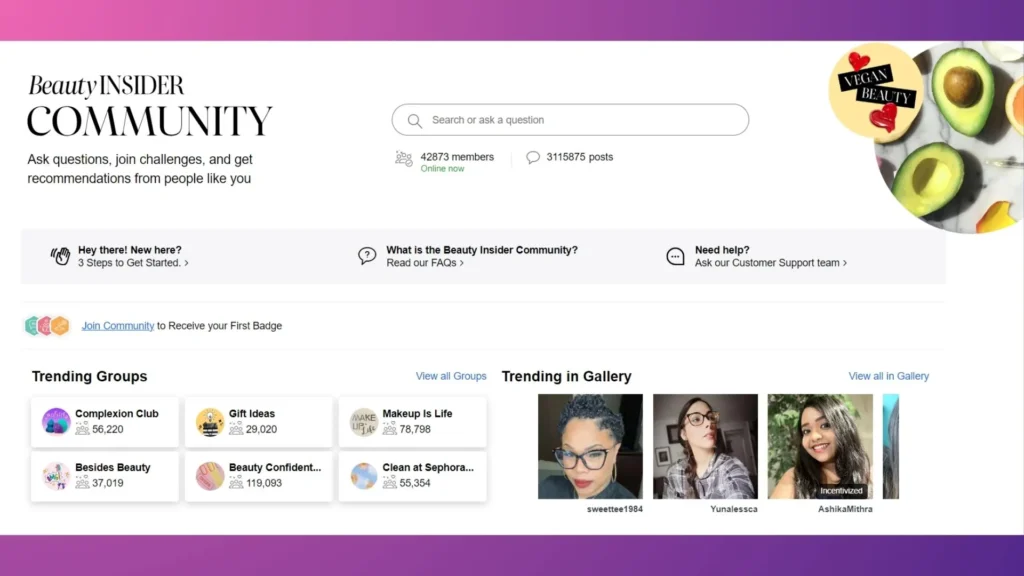 Sephora Beauty Insider community