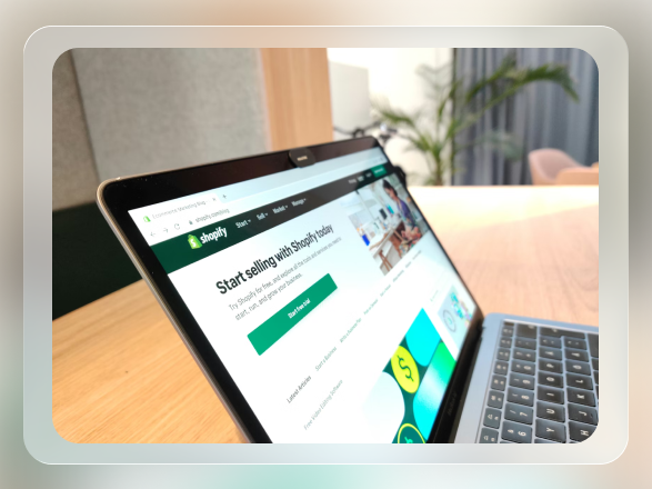 Merchant viewing Shopify admin